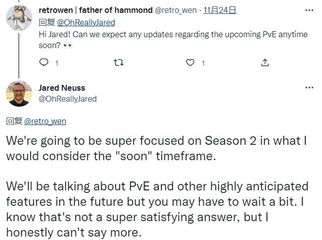《守望先锋：归来》执行制片人:PVE还要等。