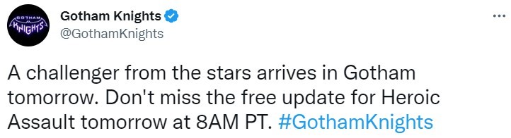 《哥谭骑士》首次内容更新增加新模式“英雄突击”