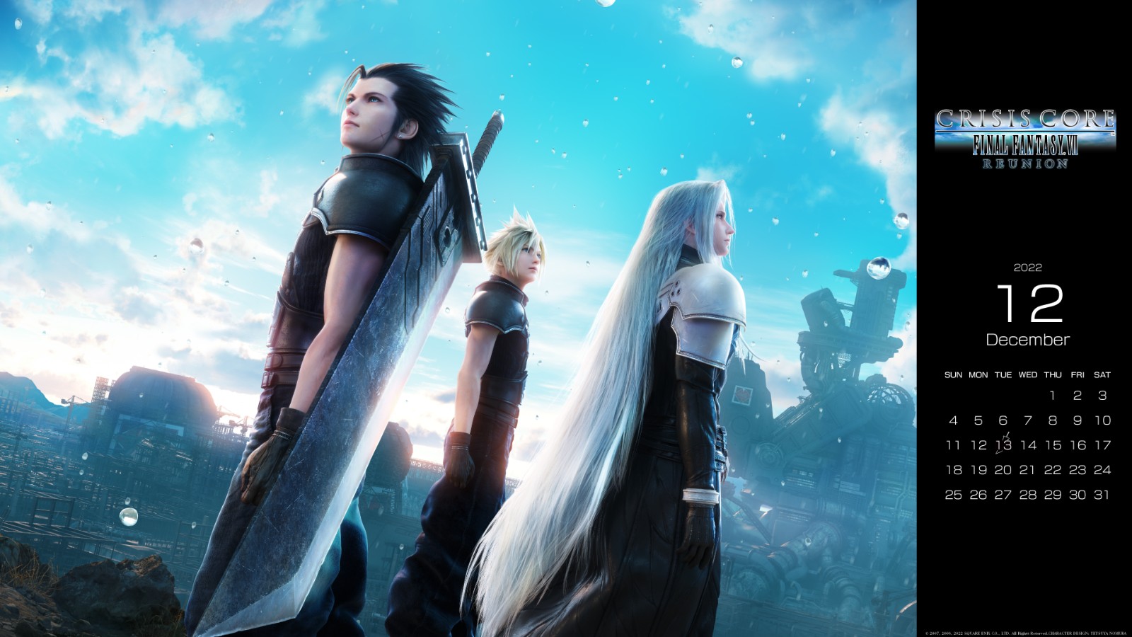 《最终幻想7：核心危机 再融合》官方壁纸很好看。