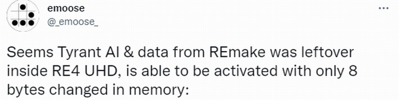 《生化危机4：终极HD版》有暴君虐里昂的视频奖励。