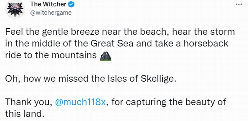 《巫师3》次世代版美景，惊艳画面，惊艳玩家。
