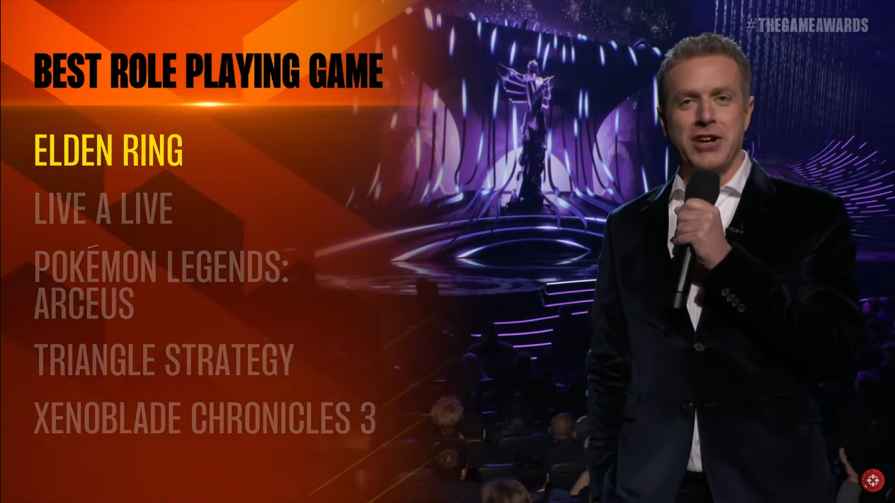 TGA2022:《原神》赢得了玩家&amp#039;最佳角色扮演《老头环》