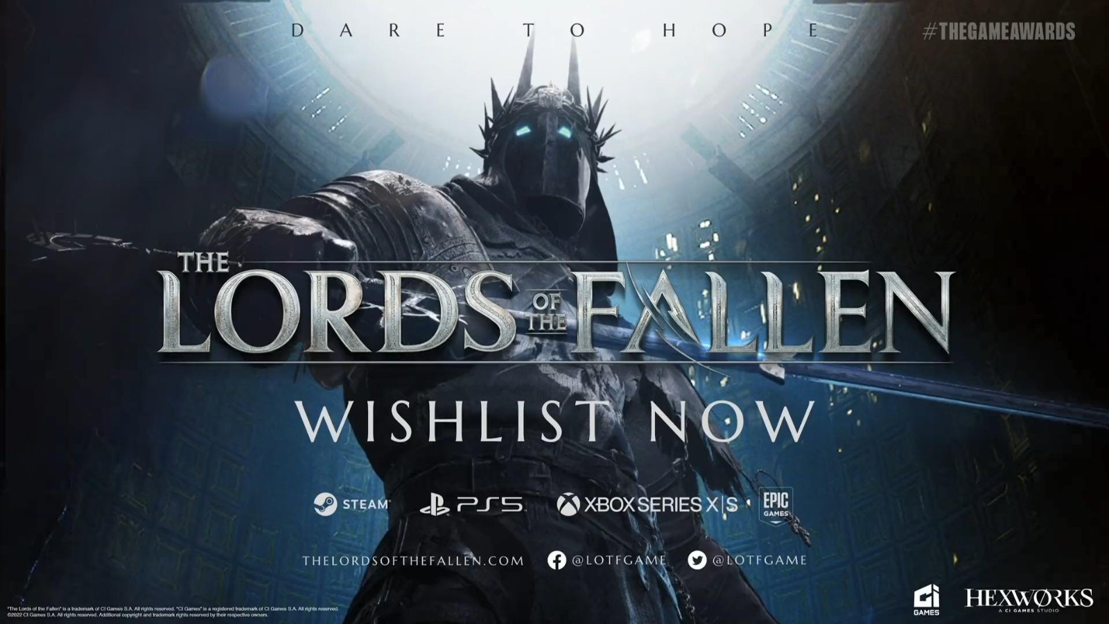 TGA2022:《堕落之主》公布2023年发售新预告