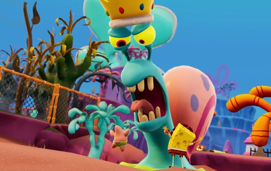 明年1月上市《海绵宝宝：宇宙摇摆》BOSS战预告