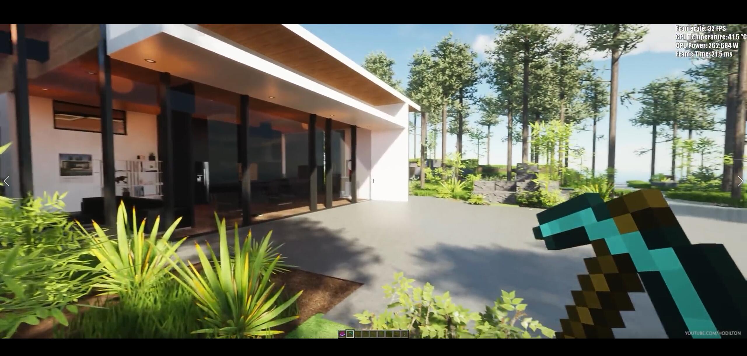 马赛克和照片级画质《我的世界》观看MOD视频