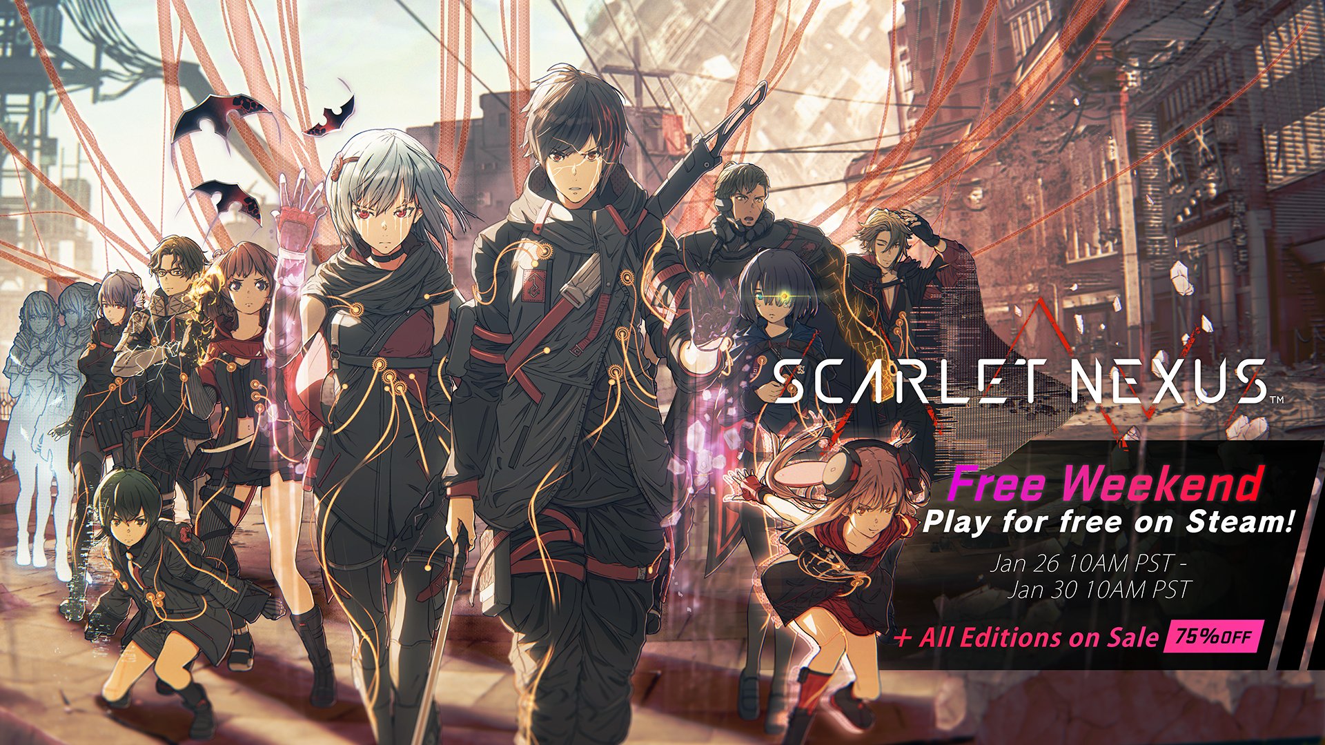 动作ARPG《绯红结系》开启免费周末活动