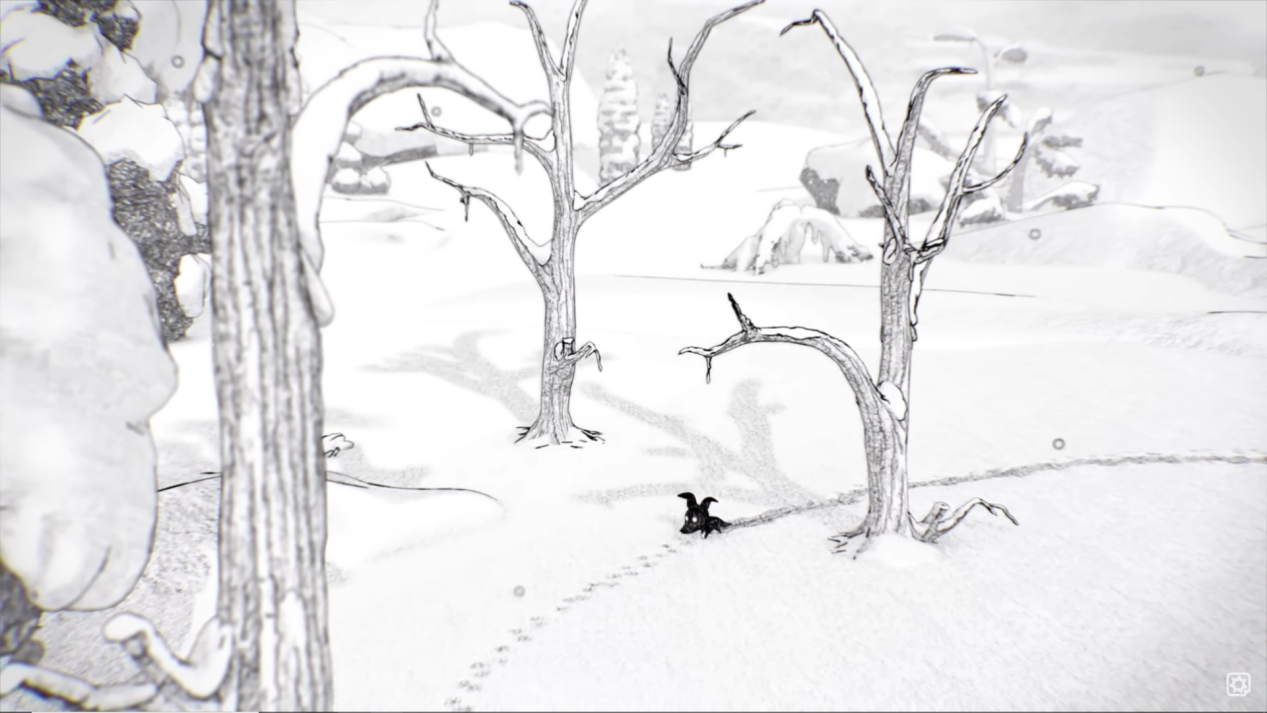 黑白手绘风冒险游戏《白之旅》发售海报于发表日发售