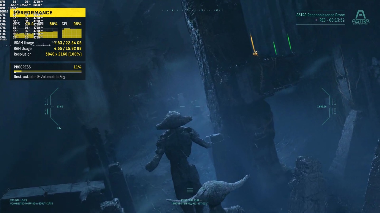 《死亡回归》4090显卡4K光追演示60帧无应力