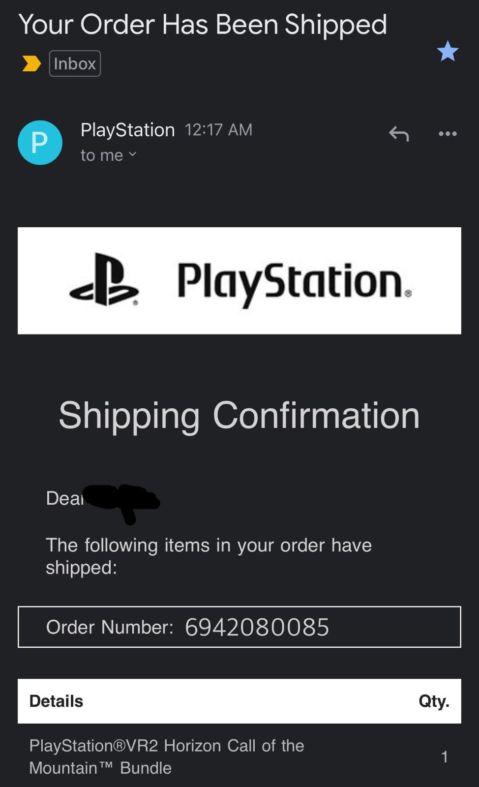 订购PSVR2的美国用户开始收到发货通知