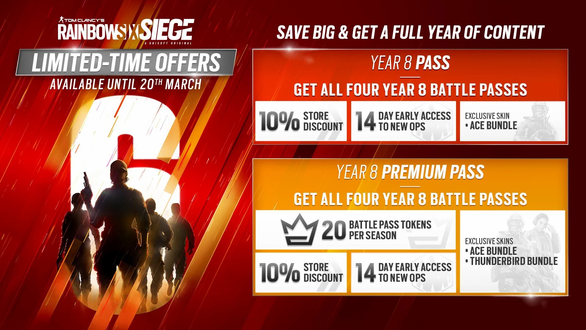 《彩虹六号：围攻》第八季门票发售包括四个新员工