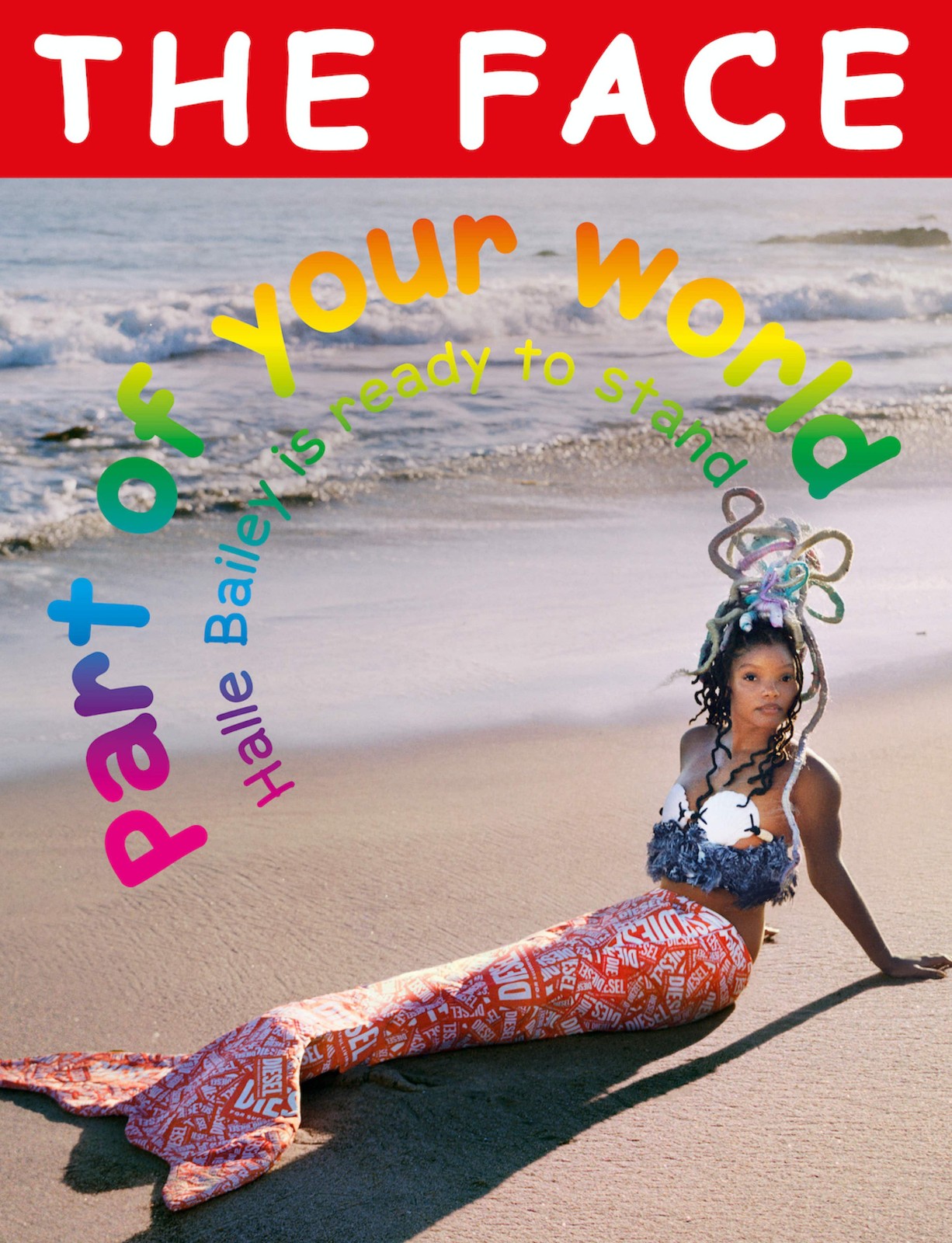 迪士尼真人版《小美人鱼》女主角新写真黑色美容新造型