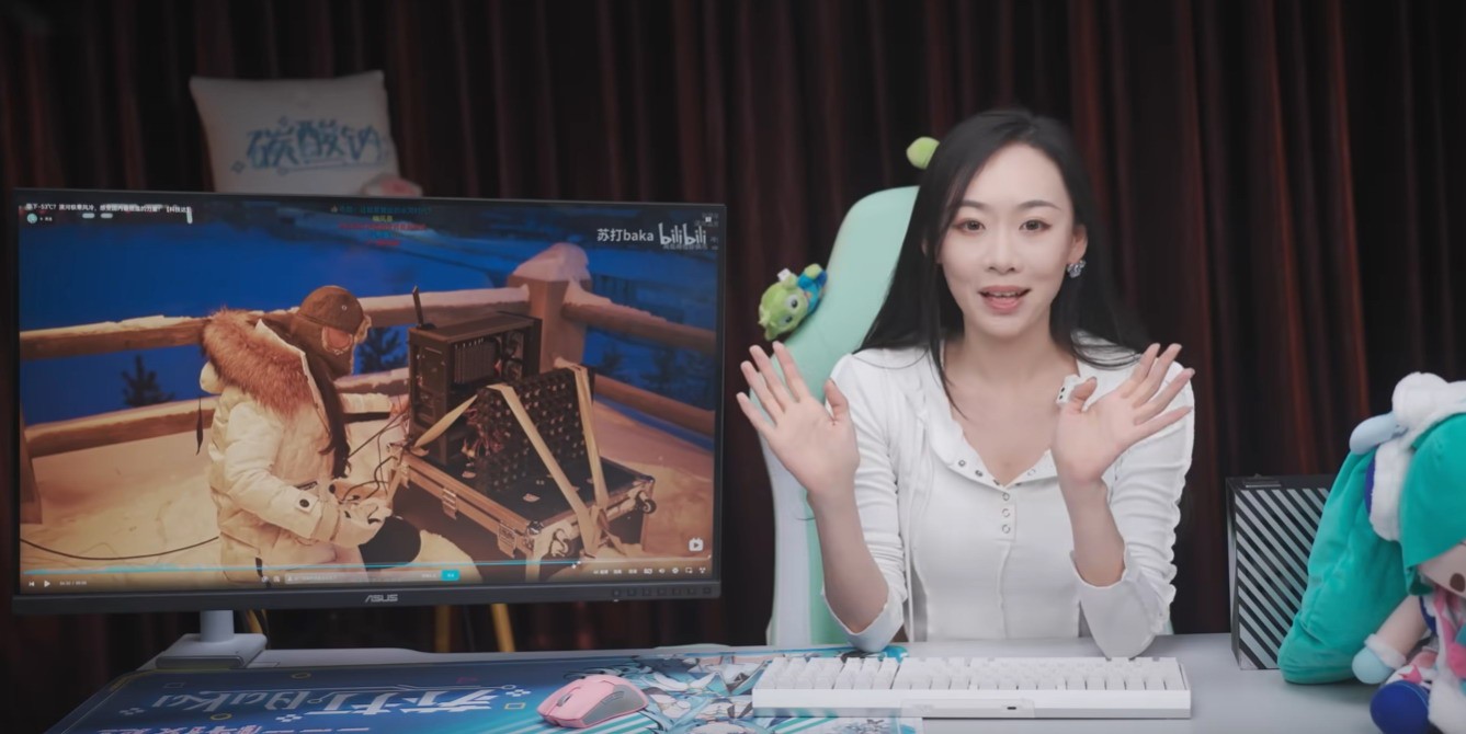 零下50℃！姐姐在漠河外玩电脑显卡都冻傻了