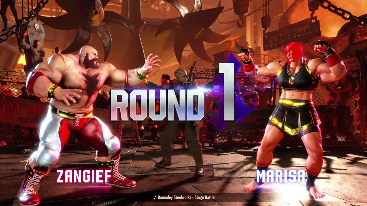 《街头霸王6》开发者实机演示“太阳吉尔夫Vs玛丽莎”