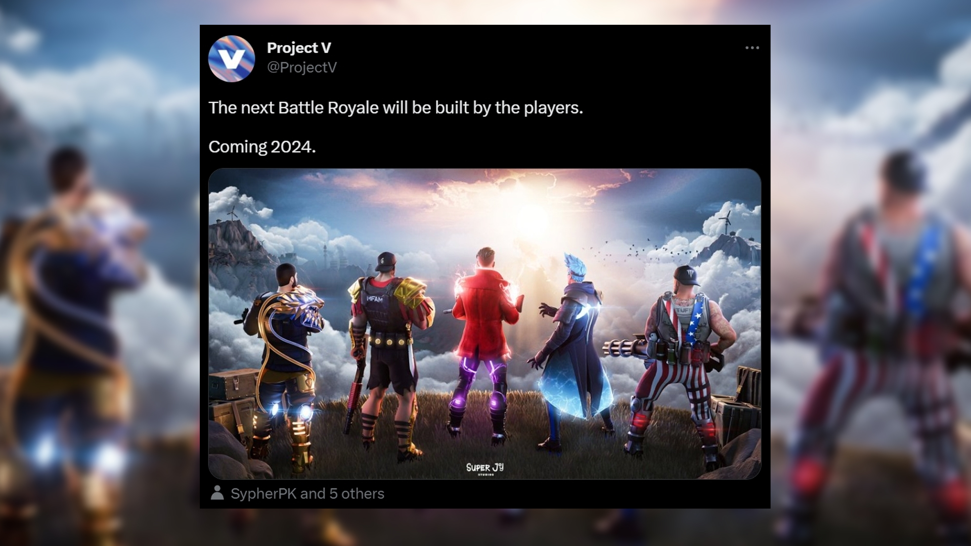 主播忍者成立新工作室与UEFN合作开发PLAYERUNKNOWN的战场新作品
