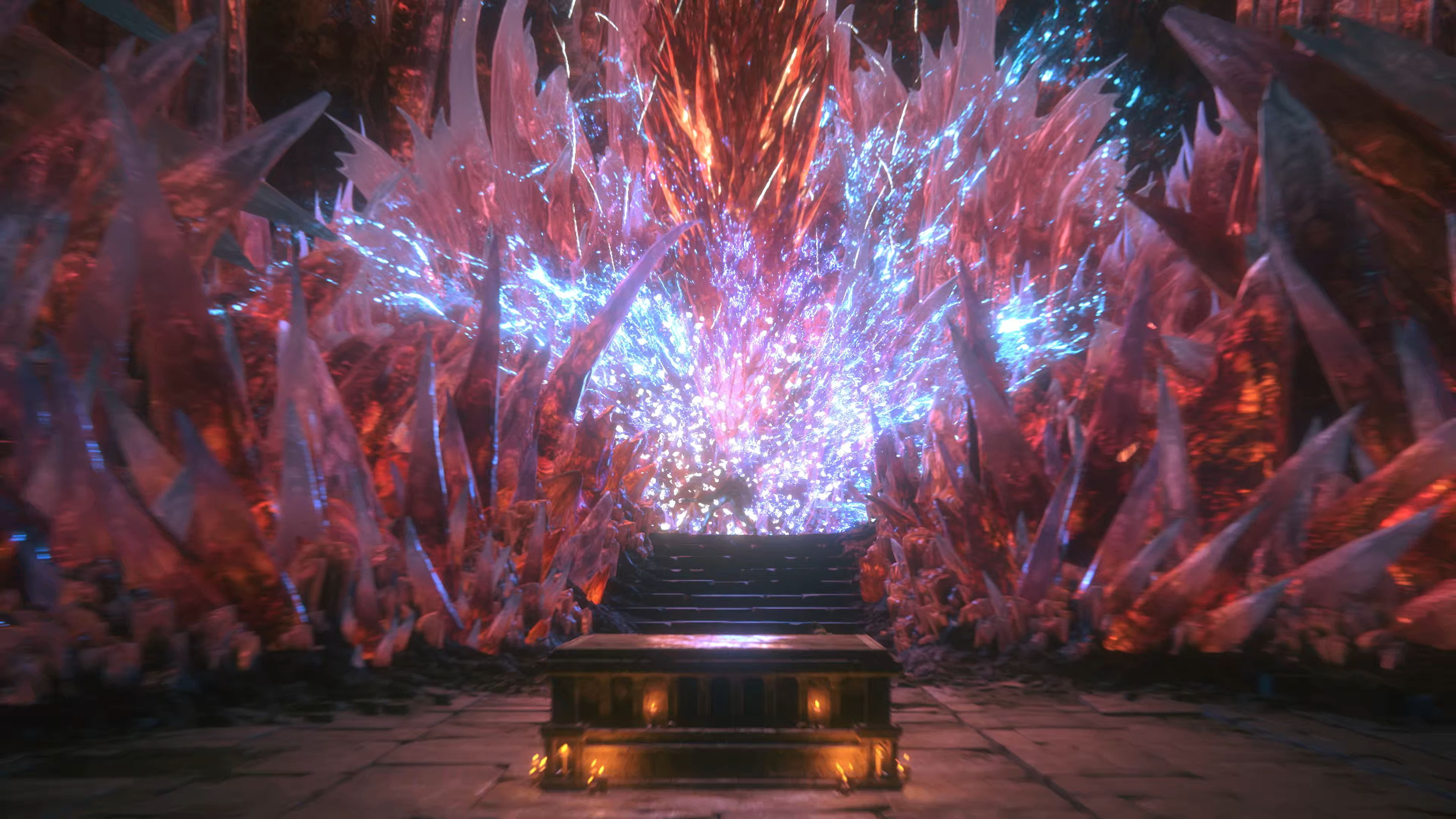 《最终幻想16》巨型水晶腾空而起的四张新截图
