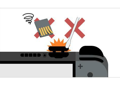 任天堂提醒玩家不要吹主机卡插孔，建议使用吸尘器。
