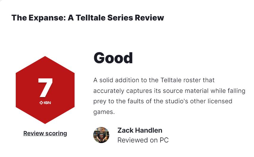 《苍穹浩瀚》从IGN得到7分：出色的情节和平庸的机制
