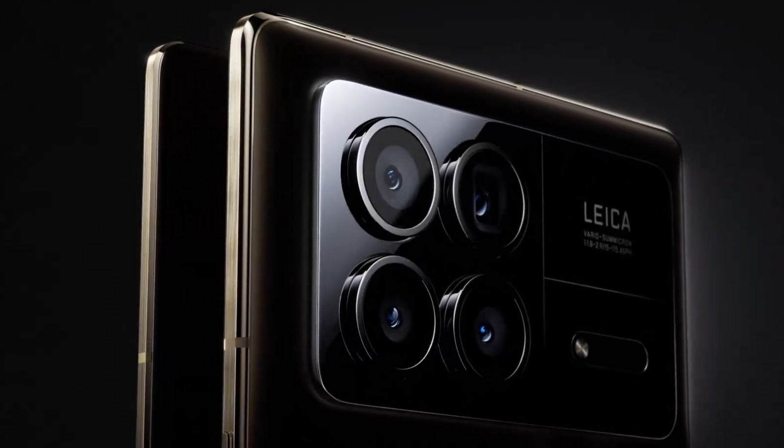 小米混叠3定妆写真：黑金双色玻璃机身超精致
