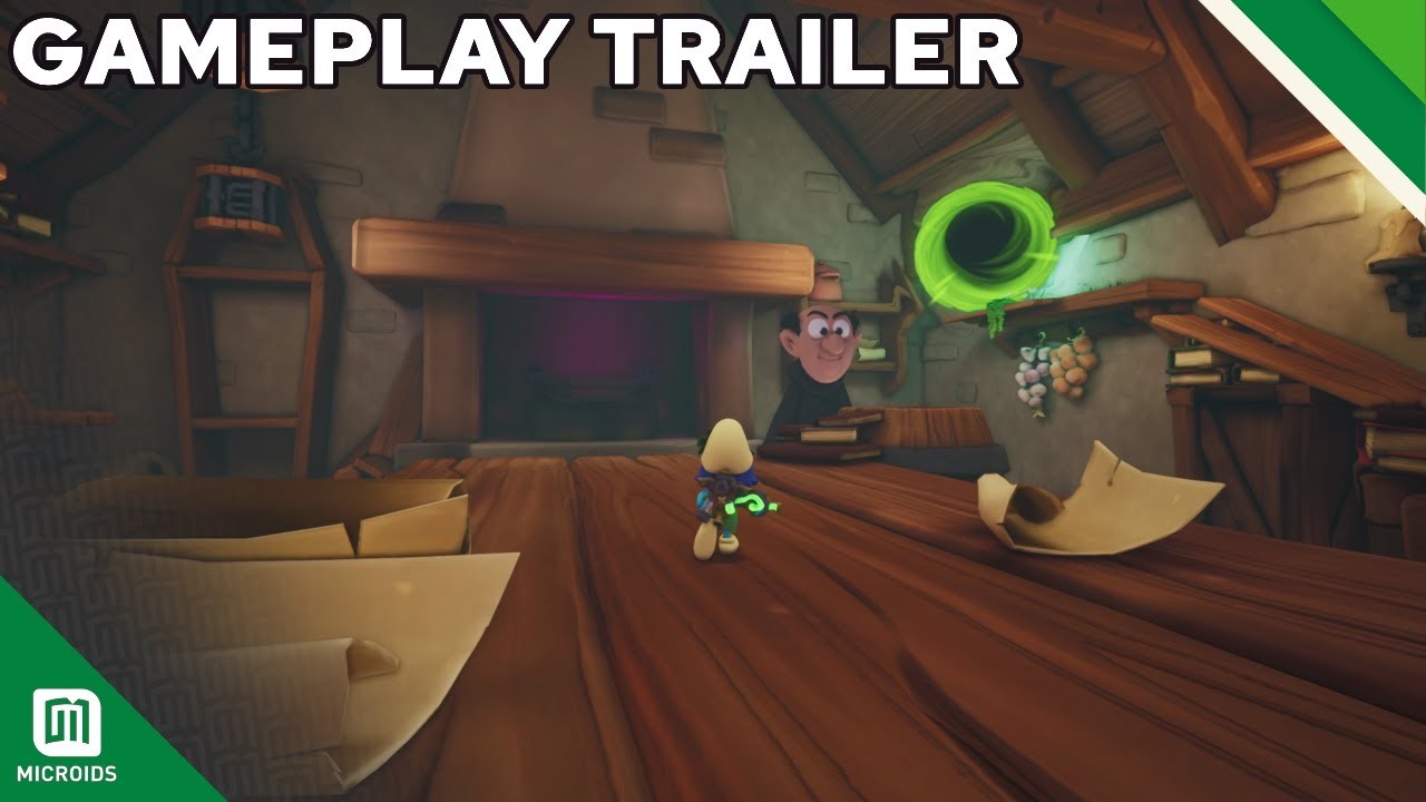 Gargamel出现在《蓝精灵2：绿石之囚》播放通知中
