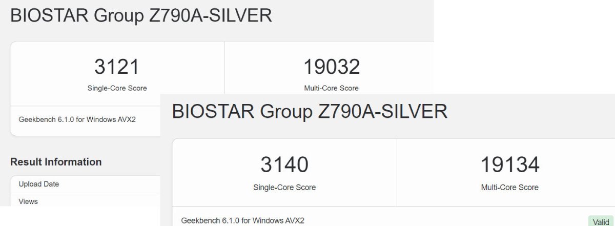I9-14900KGeekbase测试跑分曝光单核心跑分超过3100分

