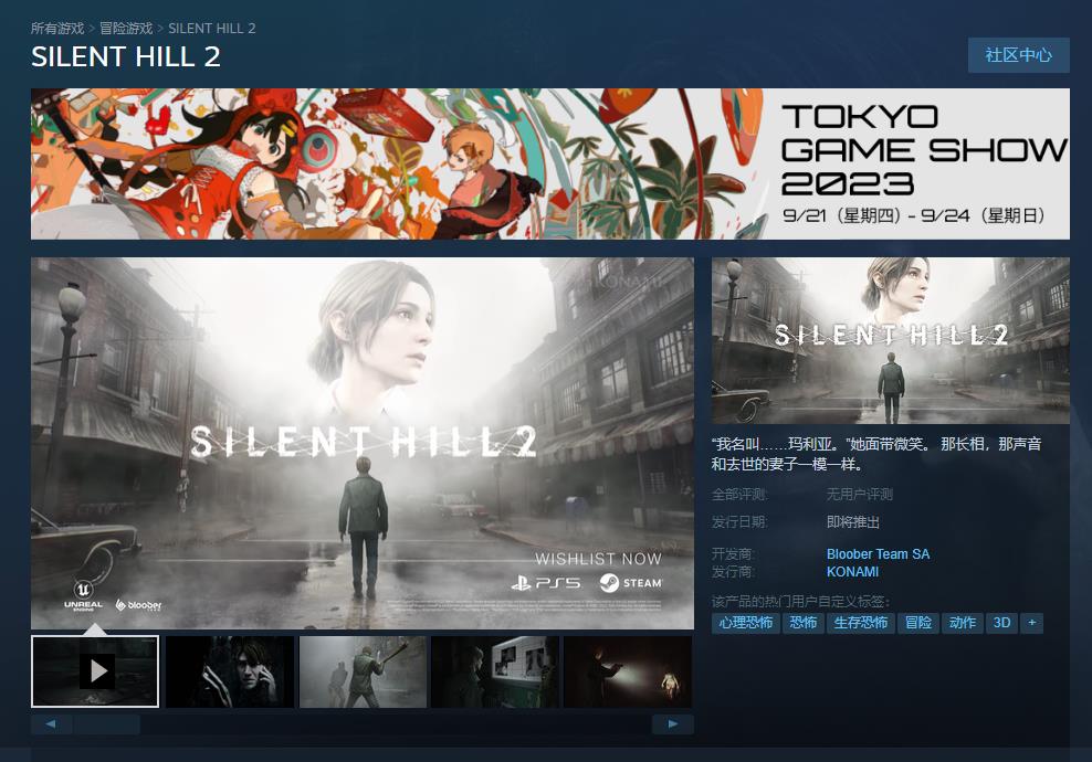 会有惊喜吗？《寂静岭2：重制版》可能会参加TGS2023
