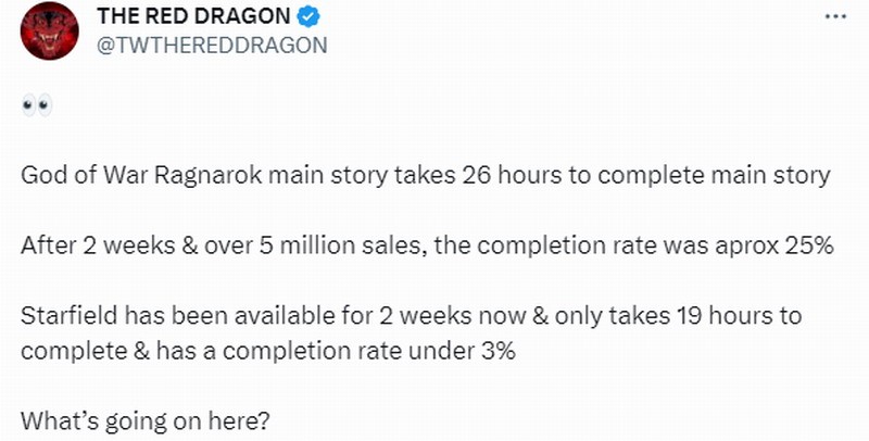 只有3%的《星空》Xbox玩家通过海关：地区任务很重要。
