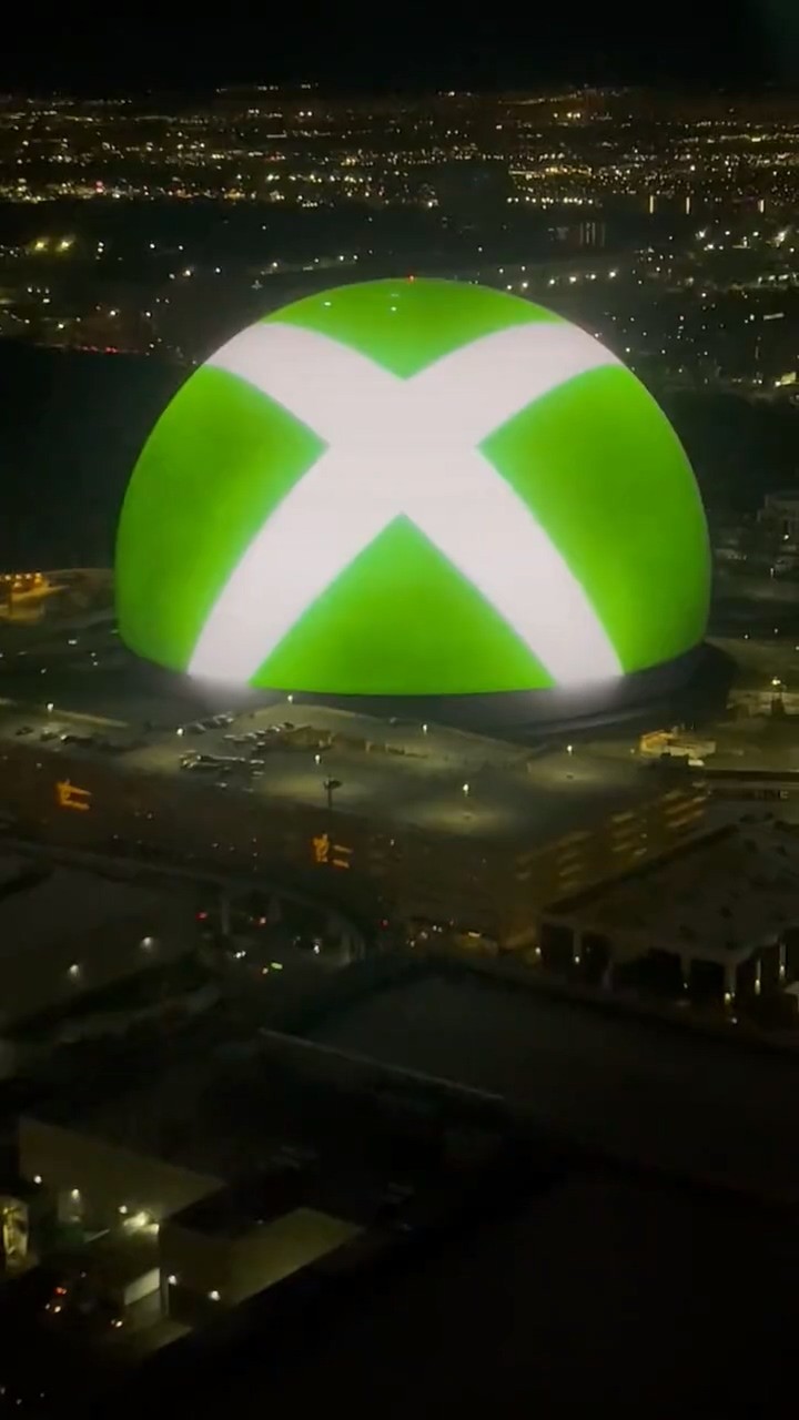 里奇！Xbox在全球最大的味精球体上推出促销活动
