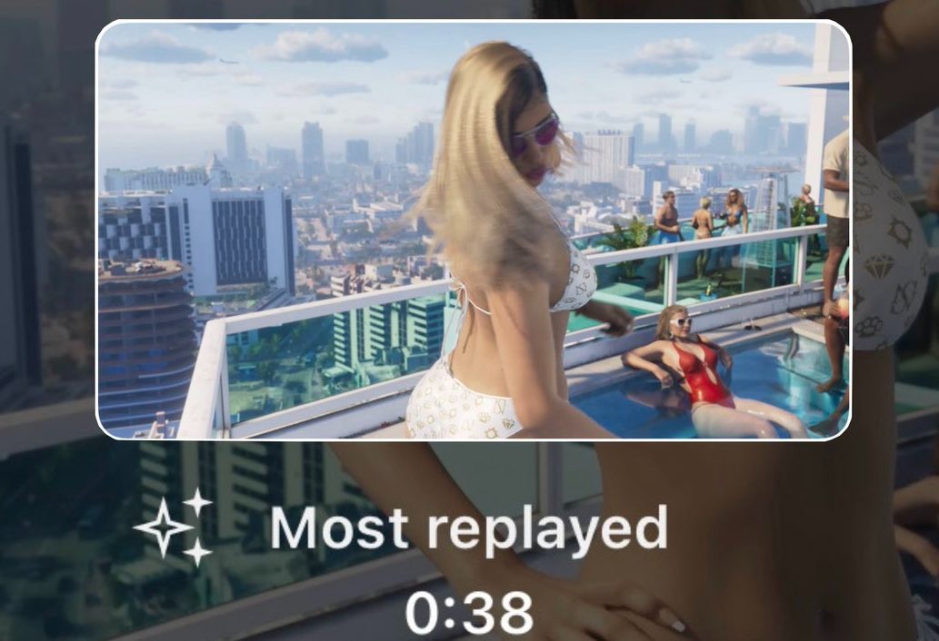 一个美丽的女人摇动她的头发？这是《GTA6》第一支预告片回放最多的场景。
