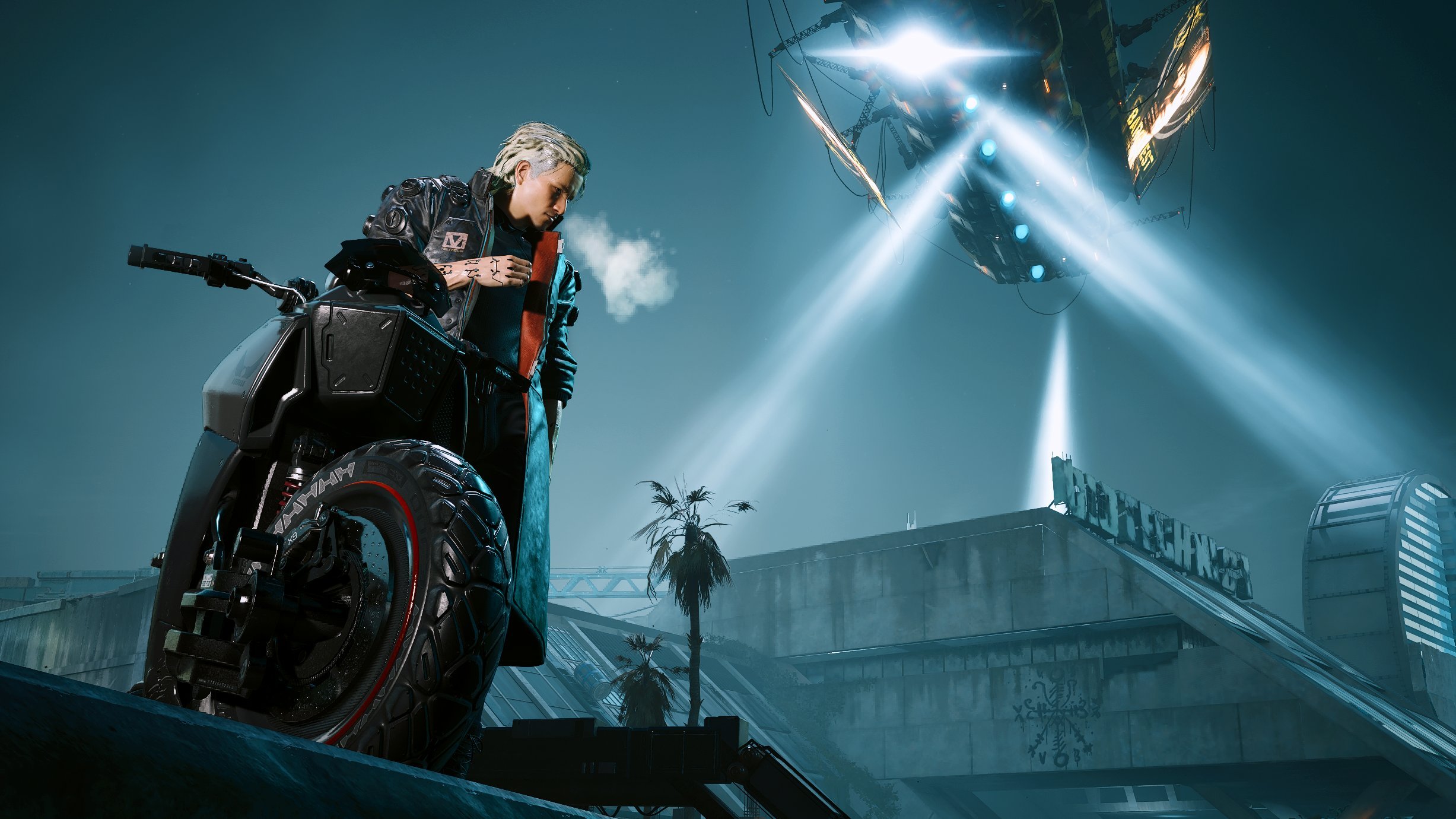 这就像是享受未来的《赛博朋克2077》游戏摄影。
