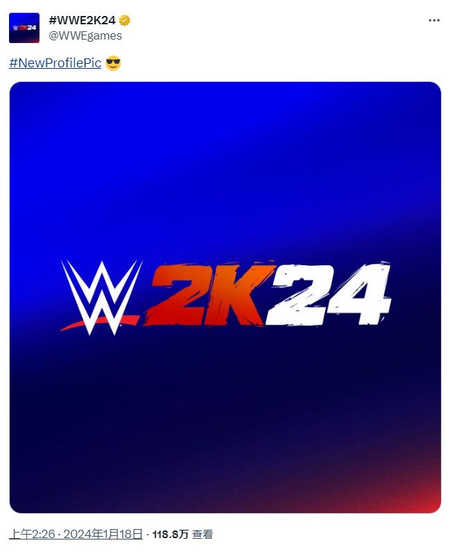 新的《WWE 2K24》官方声明更多细节将于1月22日发布
