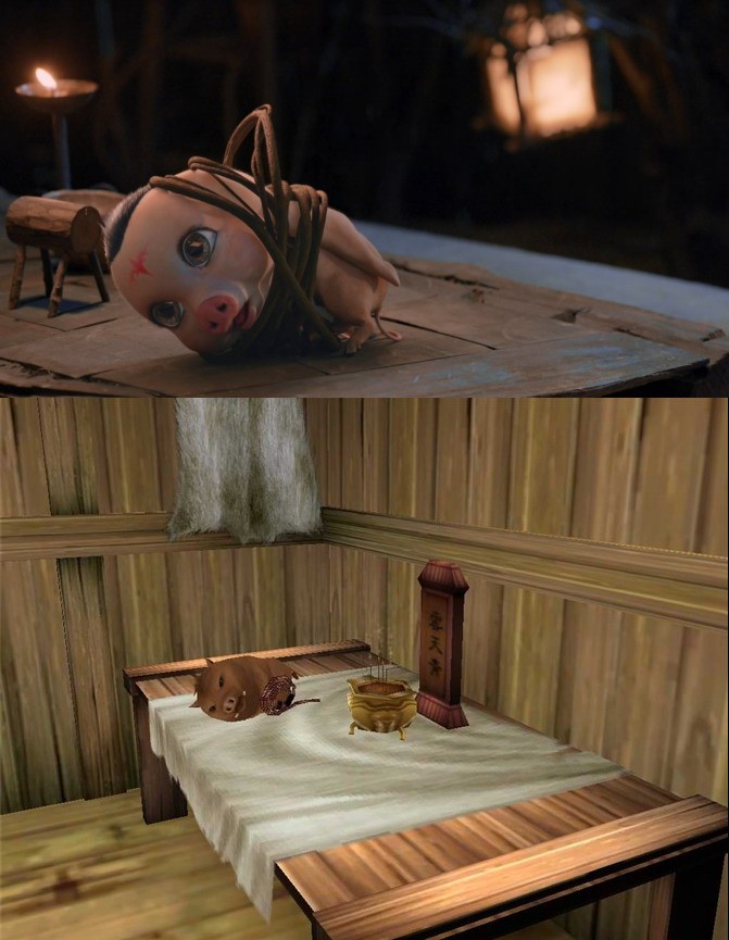 《仙剑4》电视剧与游戏画面对比：多地易修复
