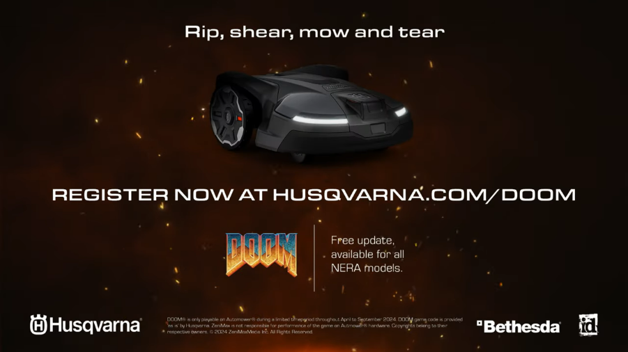 官方Linkage在2000美元的割草机器人上玩《毁灭战士》
