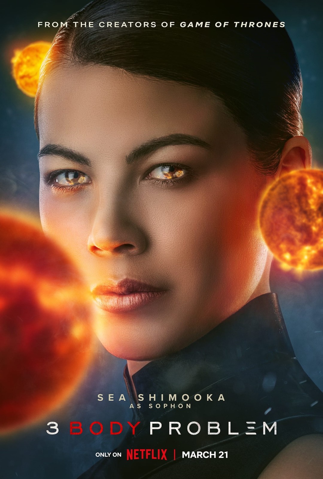 Netflix版《三体》曝光，第一季角色海报将于下周四发布。
