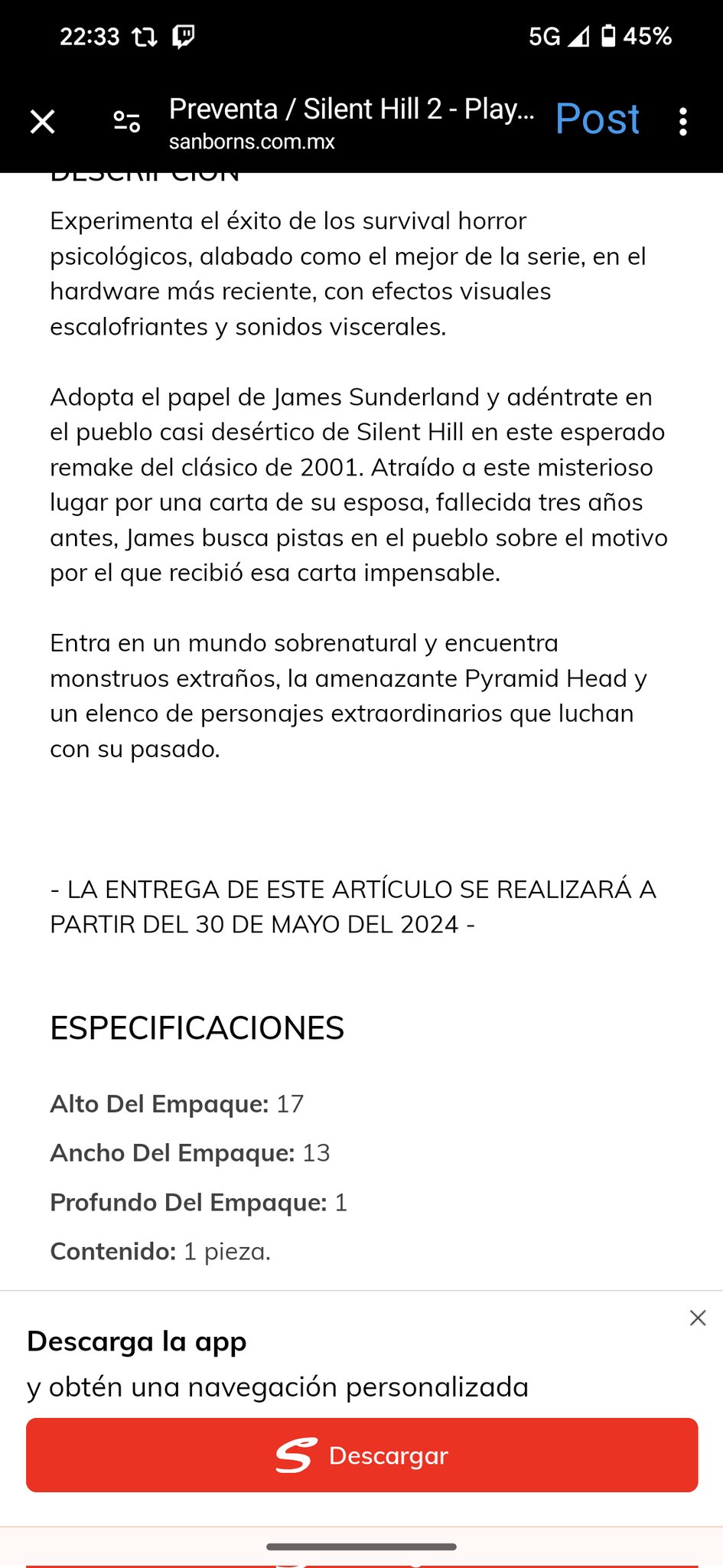 零售商透露，《寂静岭2：重制版》将于5月30日开售
