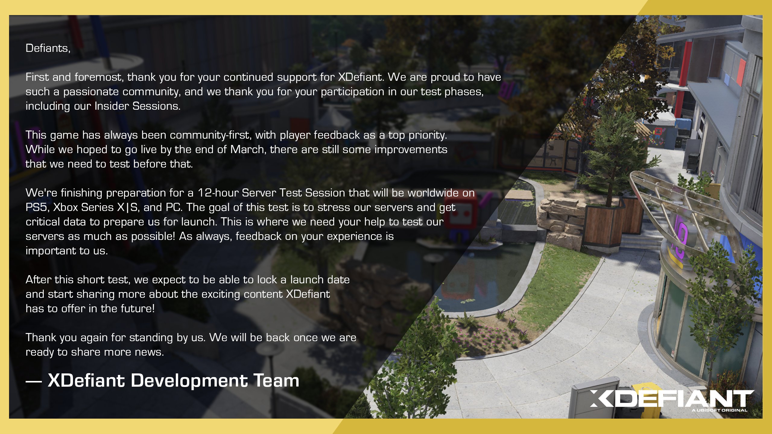 《不羁联盟》官方公告再次延期具体发布时间待定
