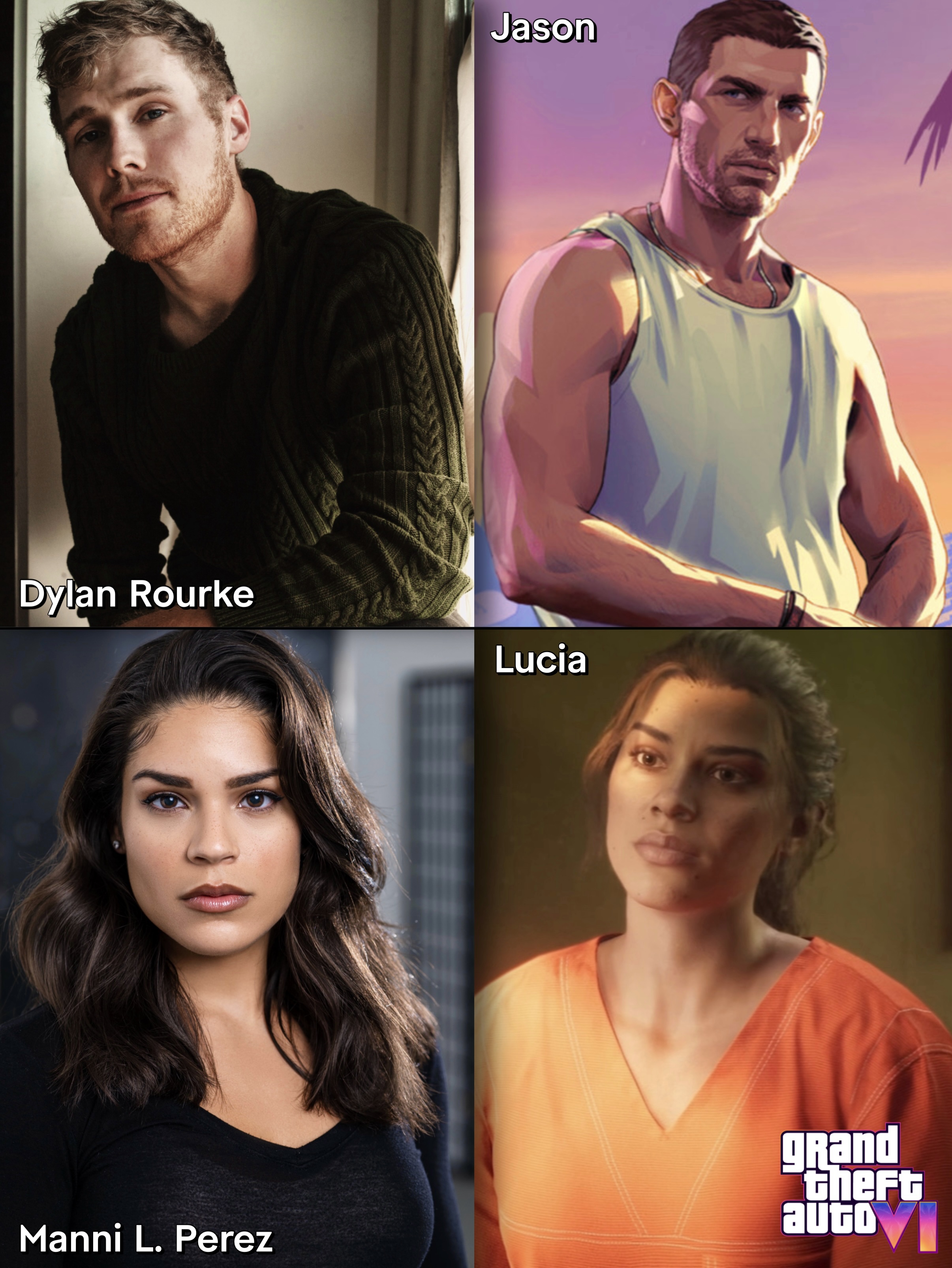 谣言《GTA6》男女主角各自的面孔被发现
