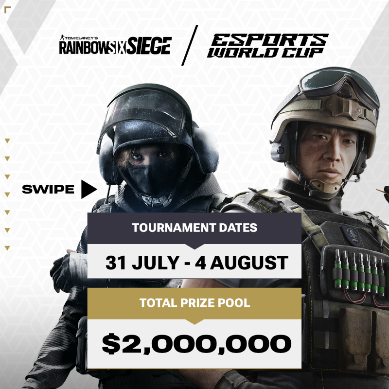 电子竞技世界杯：《彩虹六号：围攻》总奖金200万美元
