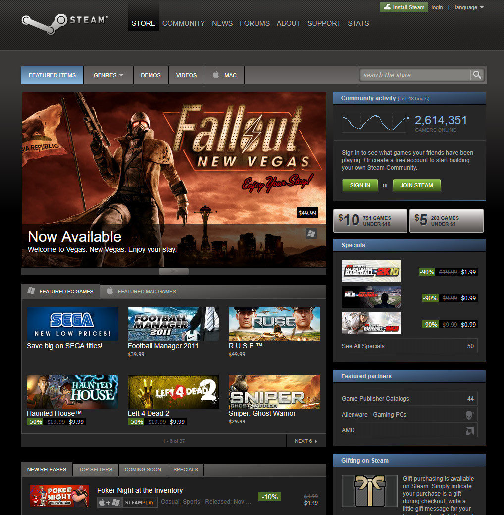 怀旧的味道！还记得2010年Steam的样子吗？
