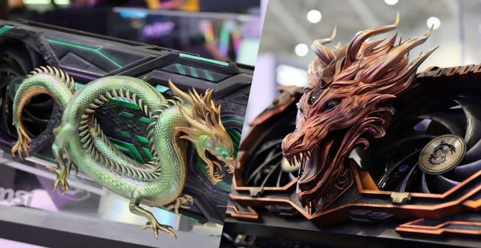 微星龙主题RTX40系列图形卡亮相：龙形外观太引人注目了！
