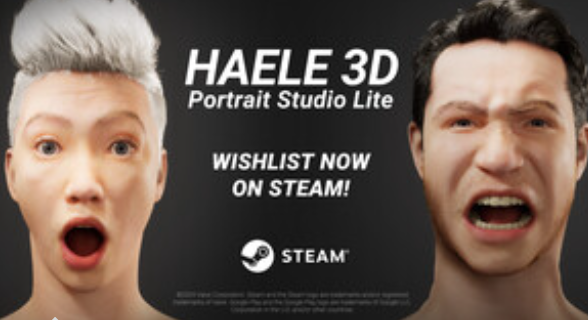 《HAELE 3D：肖像工作室》Steam尝试专业面部设计
