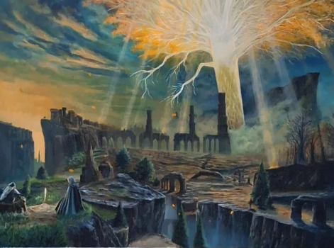 专家在《黄金树幽影》上创作了精美的巨幅插图
