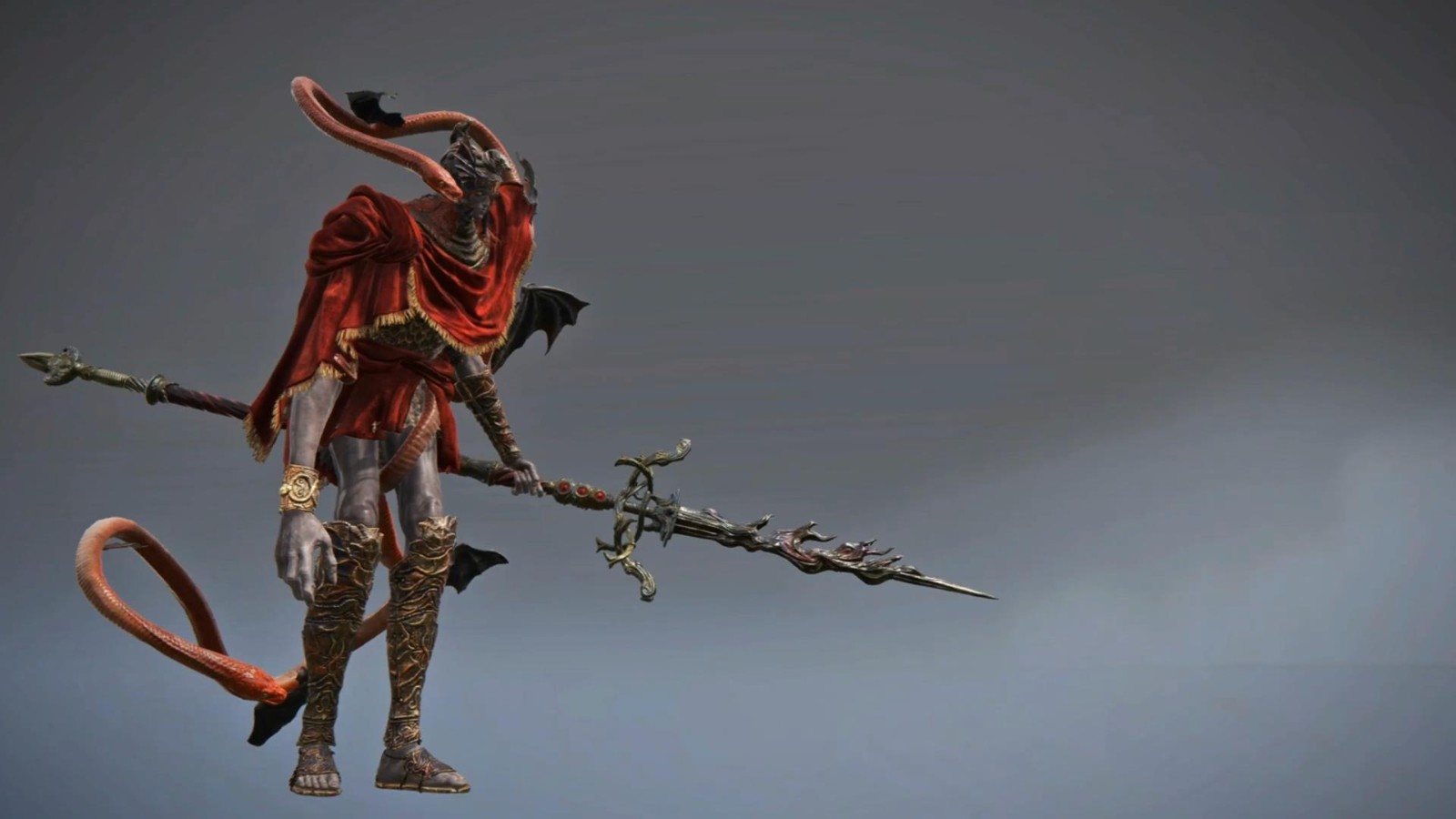 《艾尔登法环》Mesomo建模视频蛇穿透身体，很可怕
