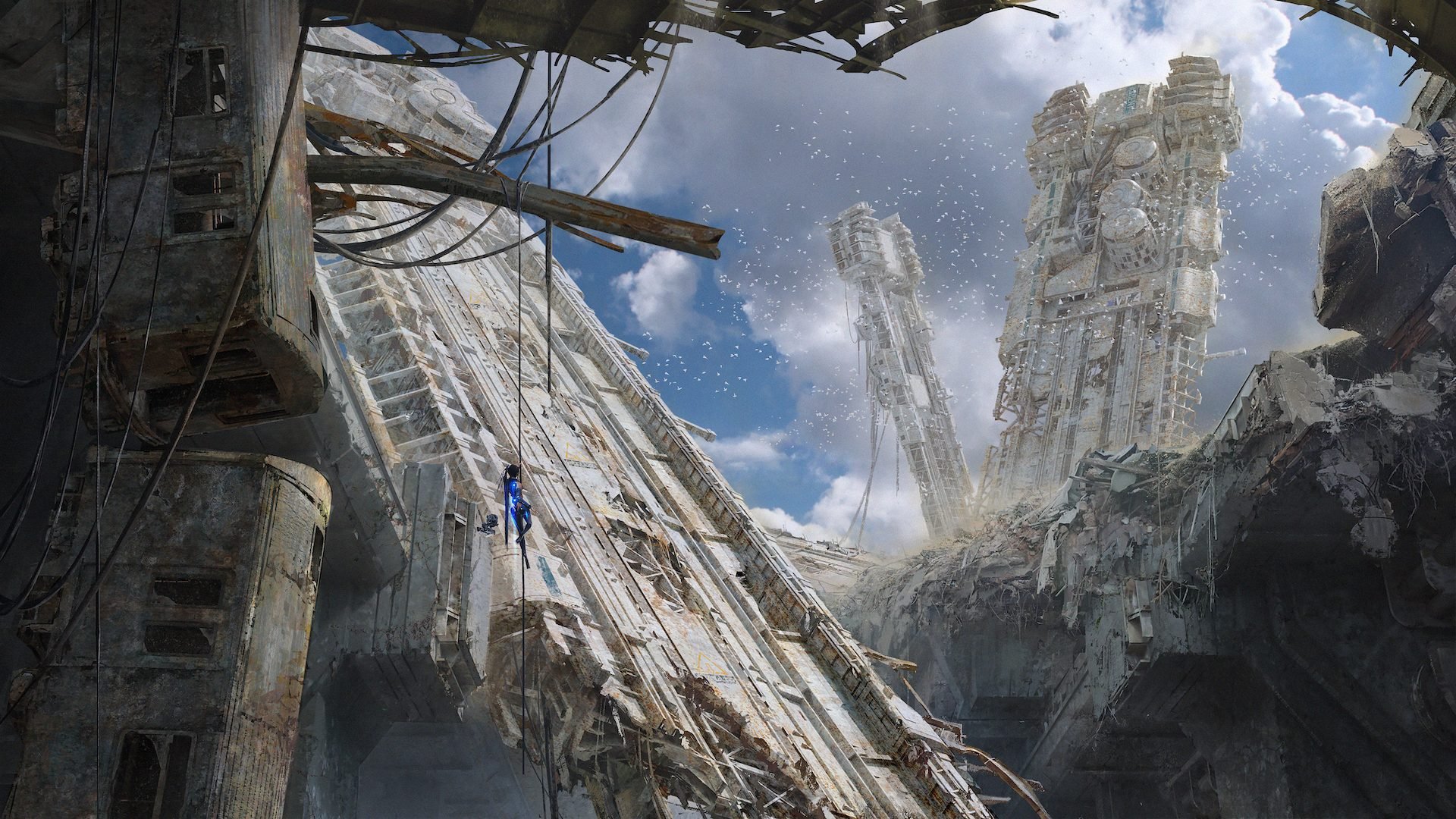 《星刃》早期概念图分享了世界末日的破旧环境
