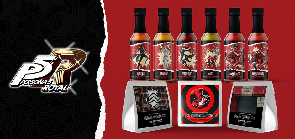 ATLUS推出《女神异闻录5》官方联名辣酱和咖啡豆
