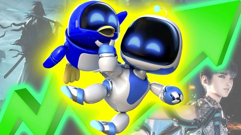 PlayStationTrophy数据显示，《宇宙机器人》是2024年PS5上第六畅销游戏
